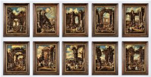 10 Capricci mit Ruinen und Figuren
